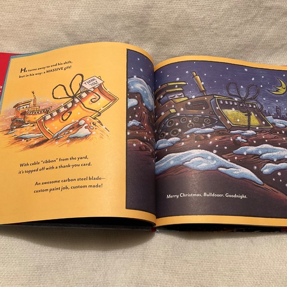 Construction Site On Christmas Night Hardcover Children’s Book - Picture 6 of 9